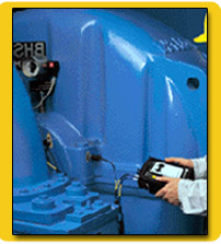 Professional testing pump vibrations- image