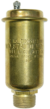 Bell and Gossett Automatic Air VentsPart #:113222