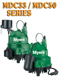 Myers MDC Series -Cast Iron Submersible Sump PumpsPart #:MDC 