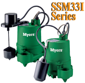Myers SSM33I Series-1/3HP Cast Iron Submersible PumpPart #:SSM33I