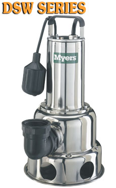 Myers DSW Series - Stainless Steel Sewage PumpsPart #:DSW
