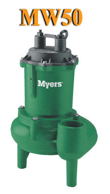 Myers MW50 Series -  Light Commercial Sewage PumpPart #:MW50
