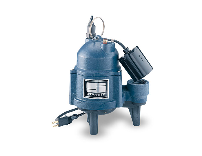 Sta-Rite Sewage Pumps, Cast Iron, 4/10 HP, 115V, 2Part #:SC440110T