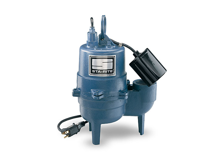 Sta-Rite Sewage Pumps, Cast Iron, 1/2 HP, 115V, 2Part #:SC550220M