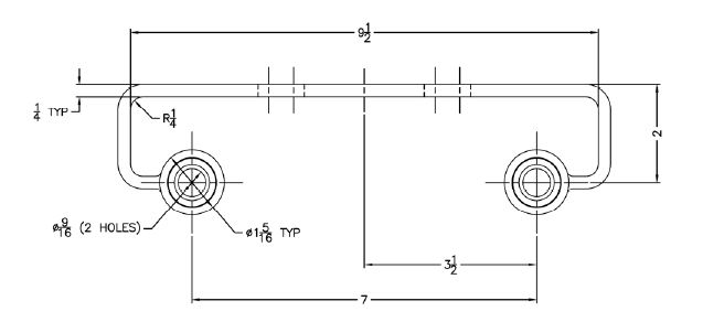 BJM Intermediate Guide Rail Bracket for SR-XP3Part #:SR-IGB-3